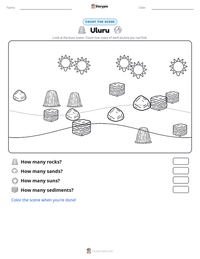 Uluru printable worksheet preview