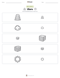 Uluru printable worksheet preview