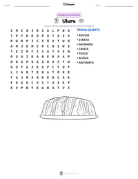 Anteprima della scheda stampabile di Uluru
