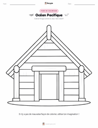 Page de coloriage Océan Pacifique pour les enfants