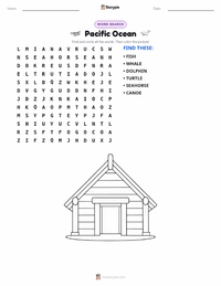 Pacific Ocean printable worksheet preview