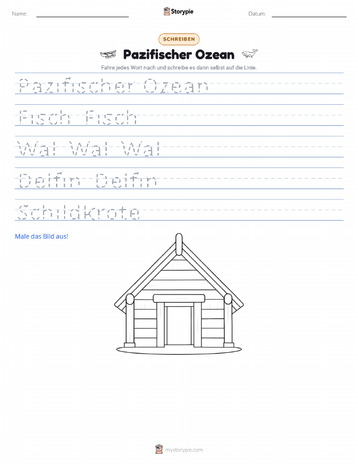 Schreibübung