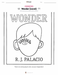 Wonder (novel) coloring page for kids