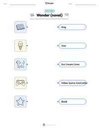 Wonder (novel) printable worksheet for kids