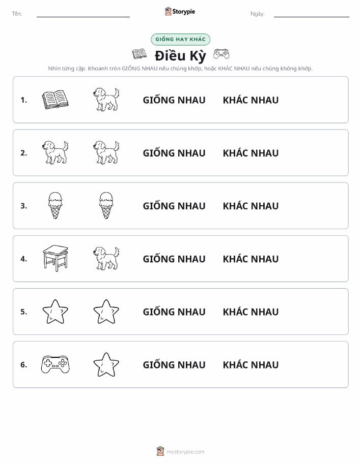 Giống Hay Khác