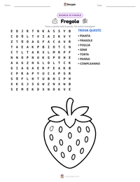 Anteprima della scheda stampabile di Fragola