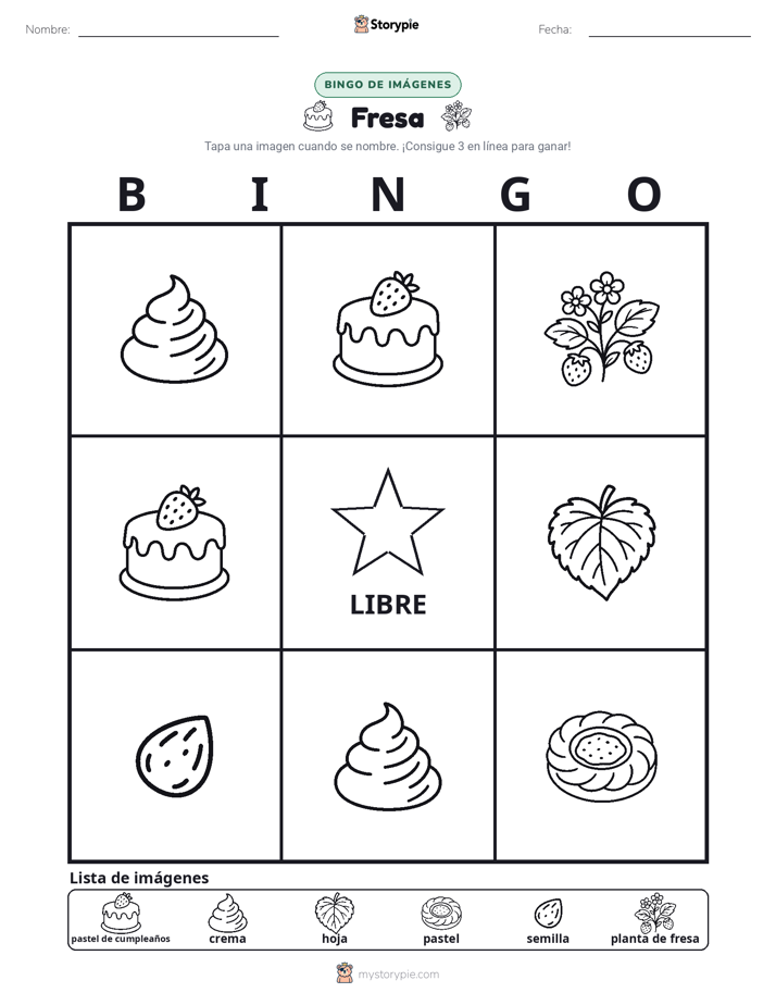 Bingo de Imágenes