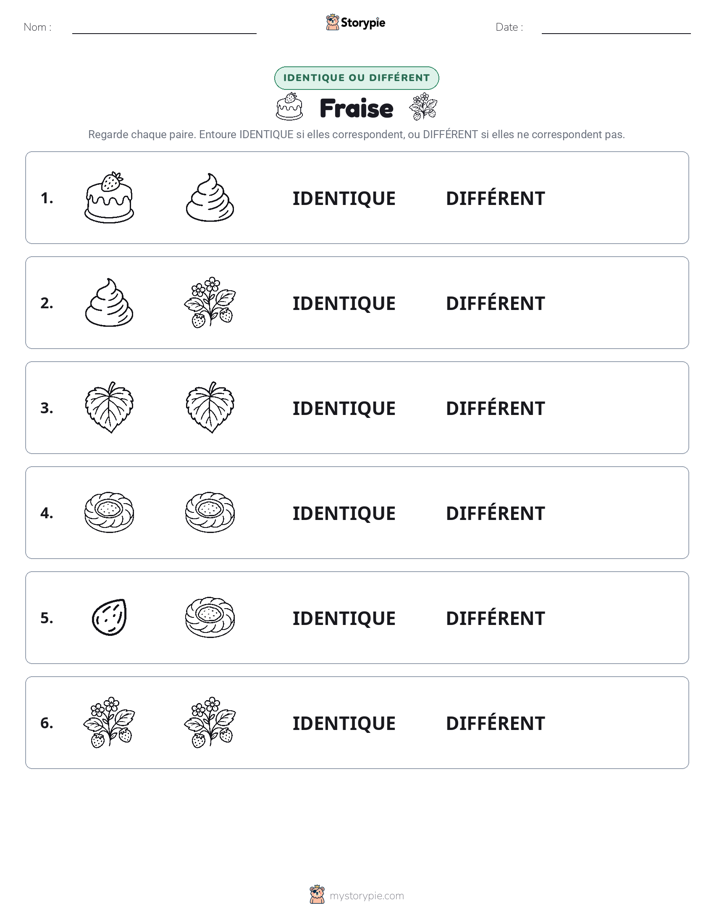 Identique ou Différent