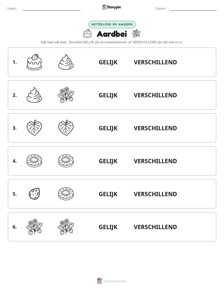 Zelfde of Verschillend
