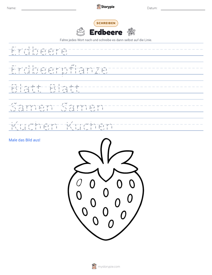 Schreibübung