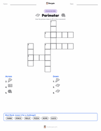 Perimeter printable worksheet preview