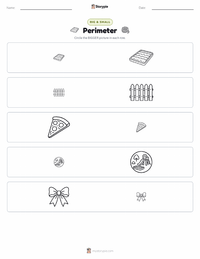 Perimeter printable worksheet preview