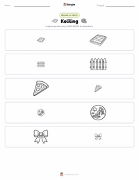 Prabaca lembar kerja cetak Keliling