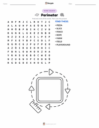 Perimeter printable worksheet preview