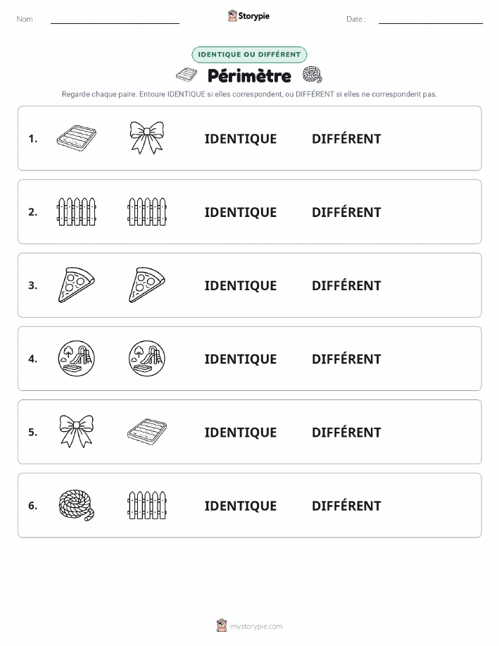 Identique ou Différent