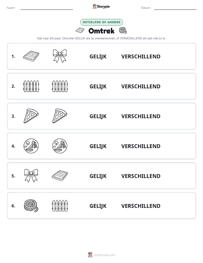 Zelfde of Verschillend