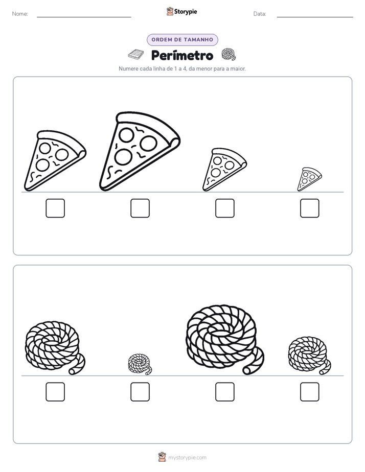 Ordem de Tamanho