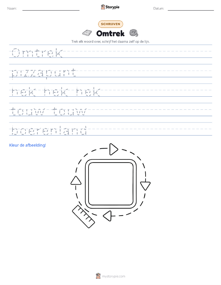 Schrijf Oefening