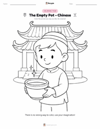 The Empty Pot - Chinese printable worksheet preview