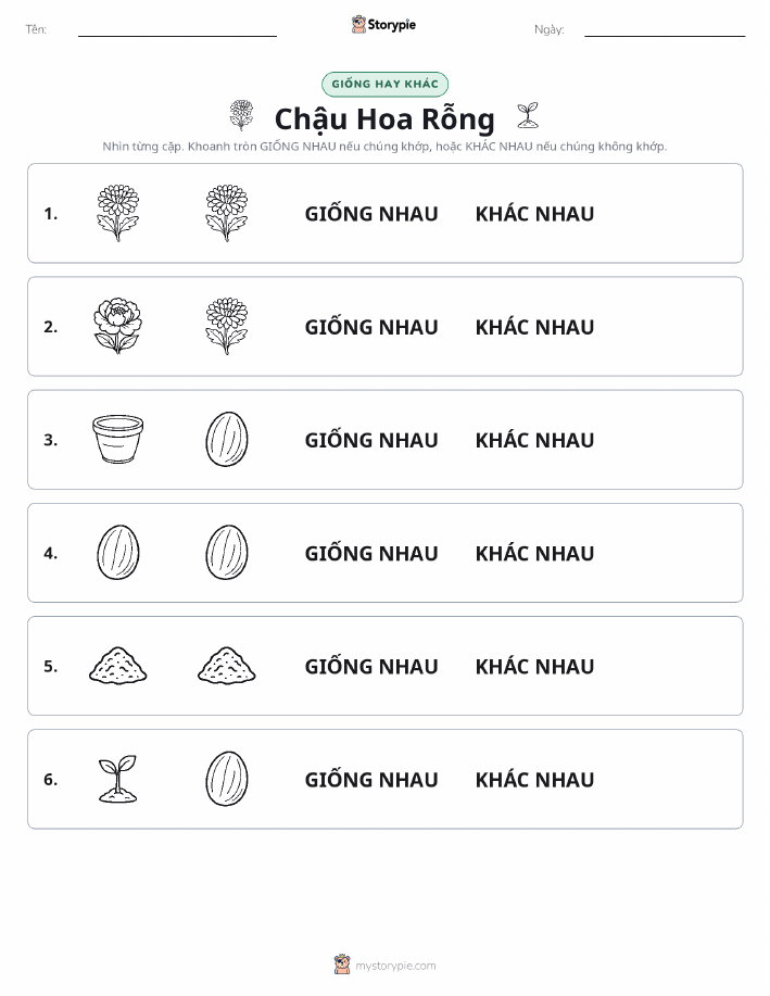 Giống Hay Khác
