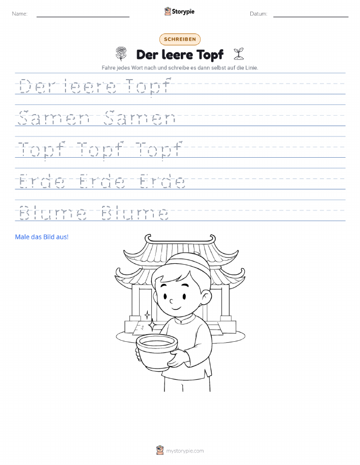 Schreibübung