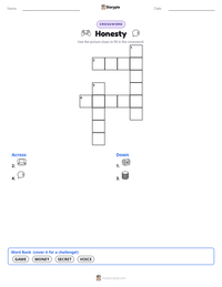 Honesty printable worksheet preview