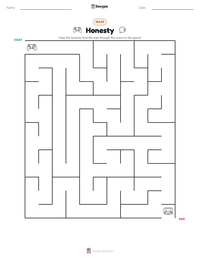 Honesty printable worksheet preview