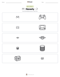 Honesty printable worksheet preview