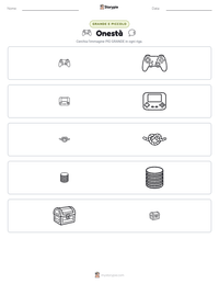 Anteprima della scheda stampabile di Onestà
