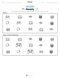 Honesty printable worksheet preview