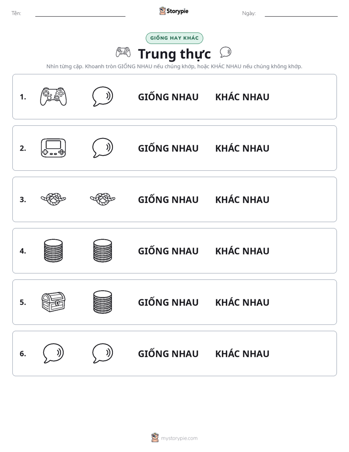 Giống Hay Khác