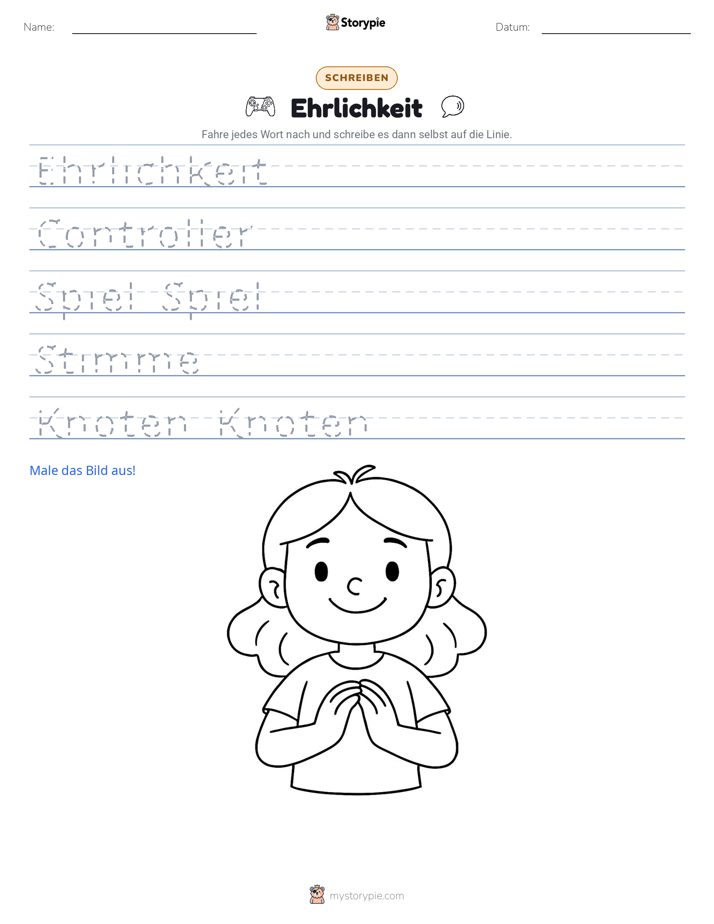 Schreibübung
