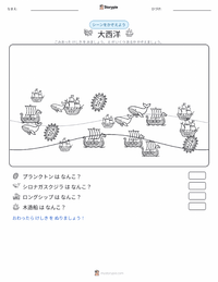 大西洋 の印刷可能ワークシートプレビュー