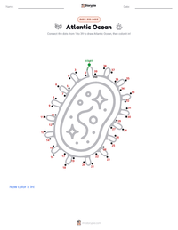 Atlantic Ocean printable worksheet preview
