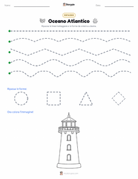 Anteprima della scheda stampabile di Oceano Atlantico