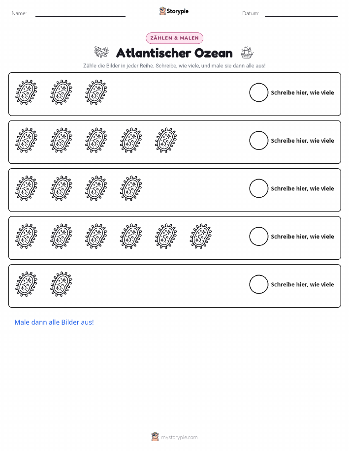 Zählen & Ausmalen