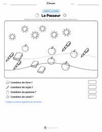 Aperçu de la feuille de travail imprimable Le Passeur (roman)