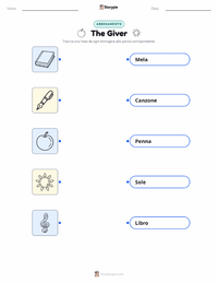 Scheda stampabile di The Giver (romanzo) per bambini