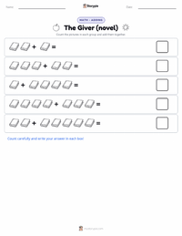 The Giver (novel) printable worksheet preview