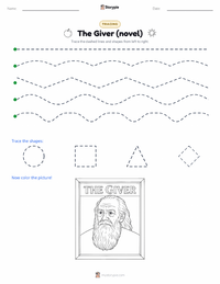 The Giver (novel) printable worksheet preview