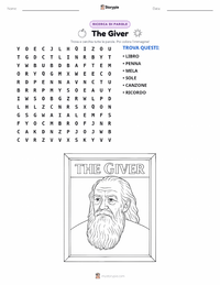 Anteprima della scheda stampabile di The Giver (romanzo)
