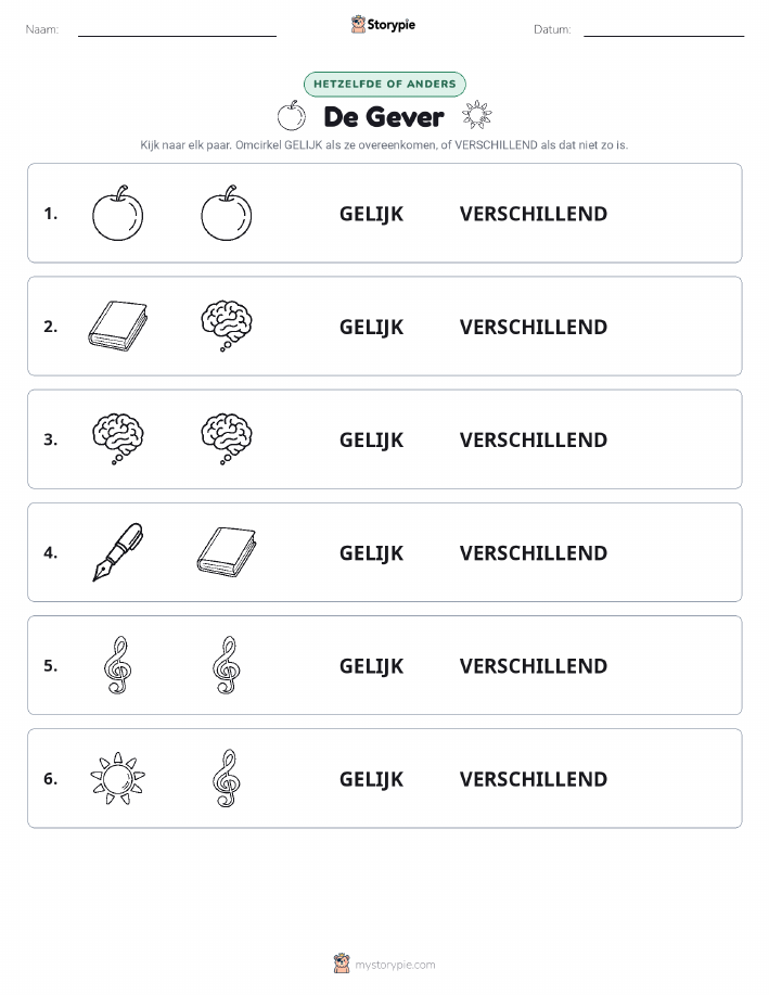 Zelfde of Verschillend