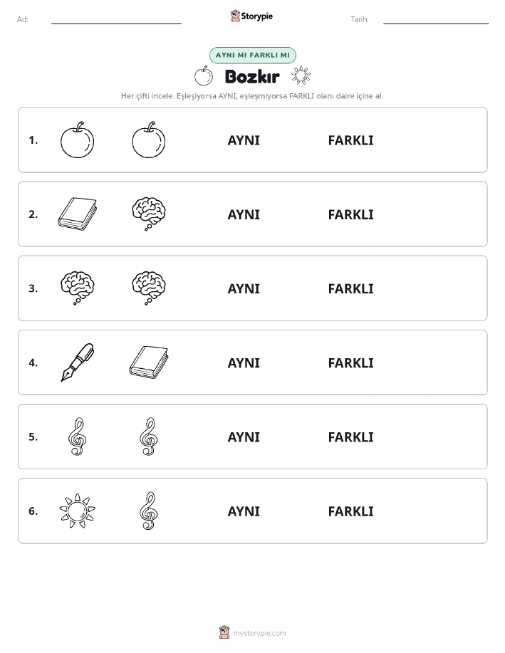 Aynı mı Farklı mı