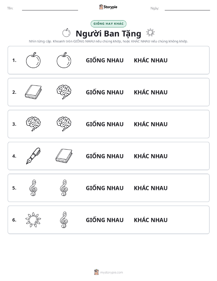 Giống Hay Khác