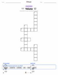 Anteprima della scheda stampabile di Volume