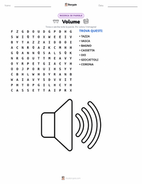Anteprima della scheda stampabile di Volume