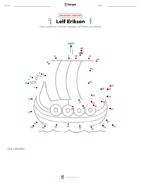 Anteprima della scheda stampabile di Leif Erikson