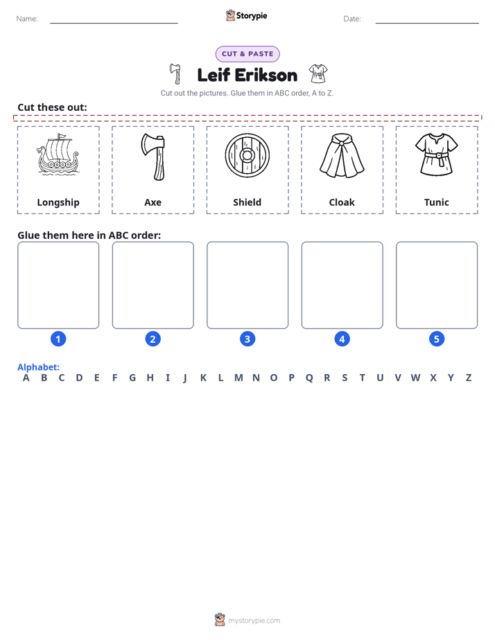 Cut & Paste Alphabet