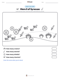 Hiero II of Syracuse printable worksheet preview