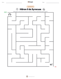 Aperçu de la feuille de travail imprimable Hiéron II de Syracuse